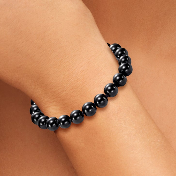 Black Onyx Bead Bracelet