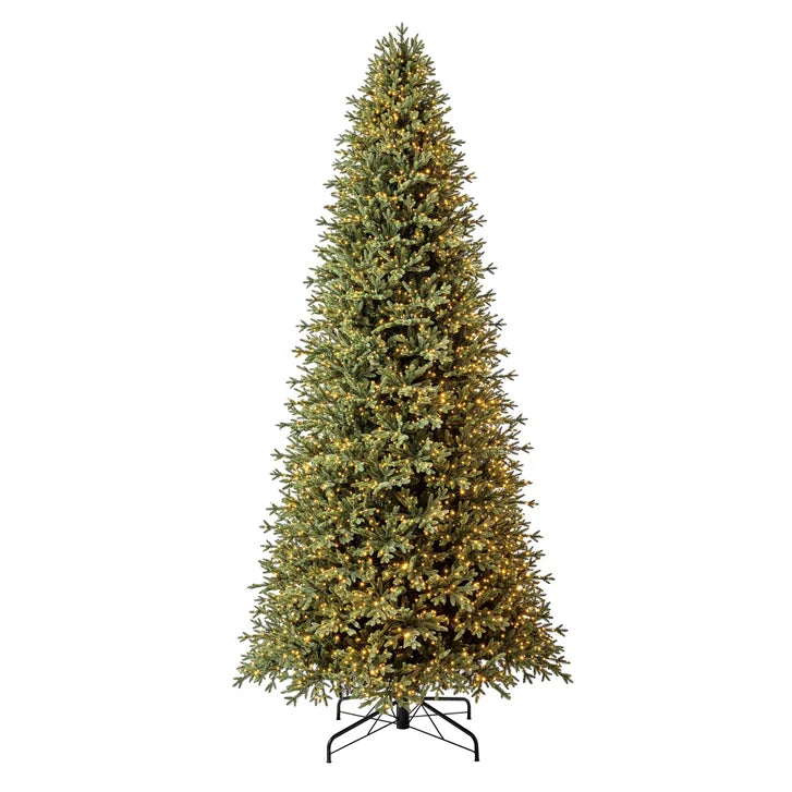 3.6m (12 ft) Pre-Lit Aspen Artificial Christmas Tree, 4,430 Color-Changing Radiant Micro Twinkle LED® Lights