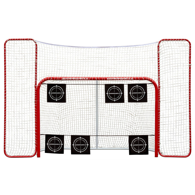 Winnwell Proform Hockey Net 72 in. with Backstop and 2 Bungee Targets T4