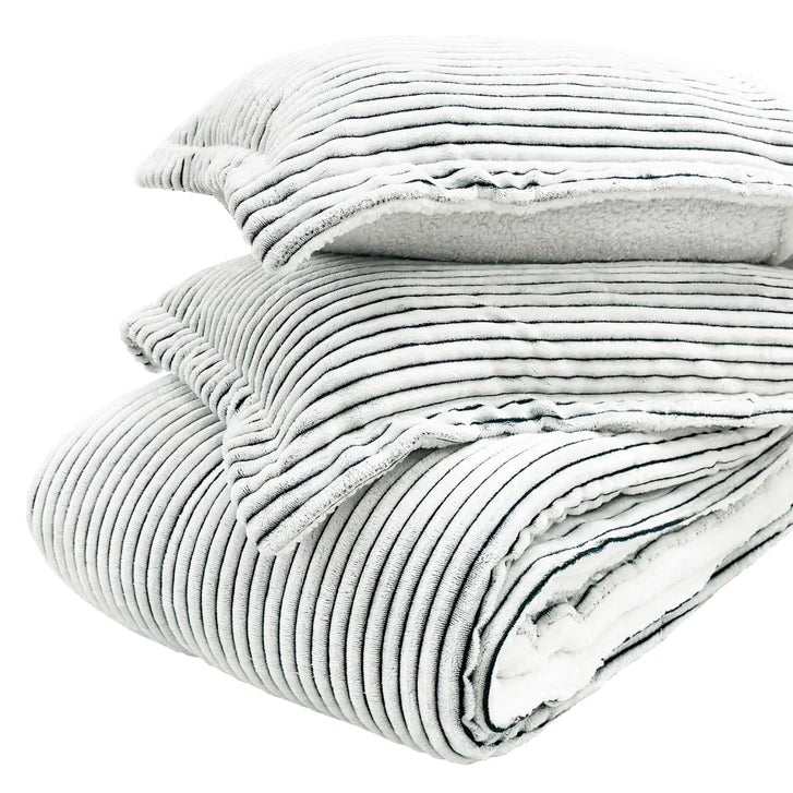 Swiss Collection Plush and Sherpa Comforter Set