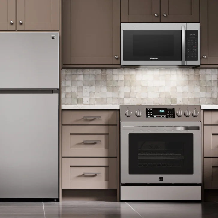 Kenmore 30 in. 1.7 cu ft. Stainless Steel Over The Range Microwave with Auto-Cook Options, 300 CFM