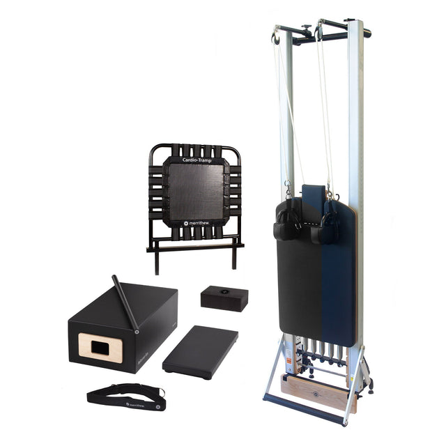 At Home SPX Reformer Package with Vertical Stand and Cardio-Tramp by Merrithew J9