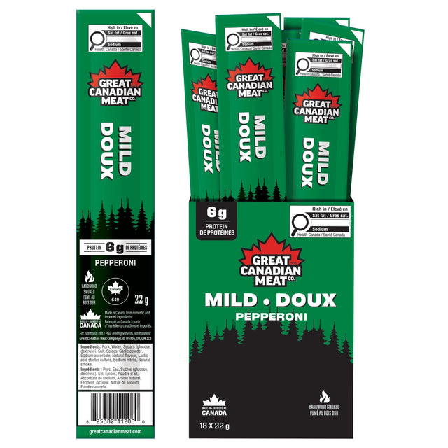 Great Canadian Meat Pepperoni Sticks, 72 × 22 g I6