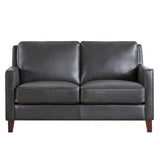 Prospera Home West Park Top-grain Leather Loveseat