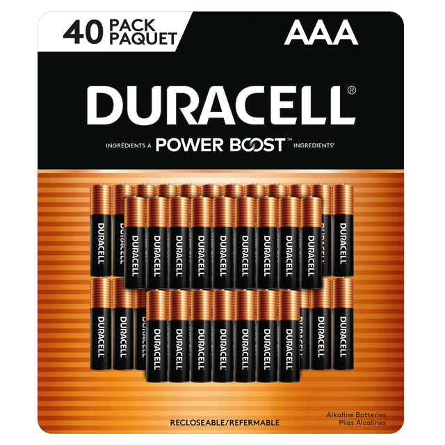 Duracell CopperTop AAA Batteries with Power Boost Ingredients, 40 count R3