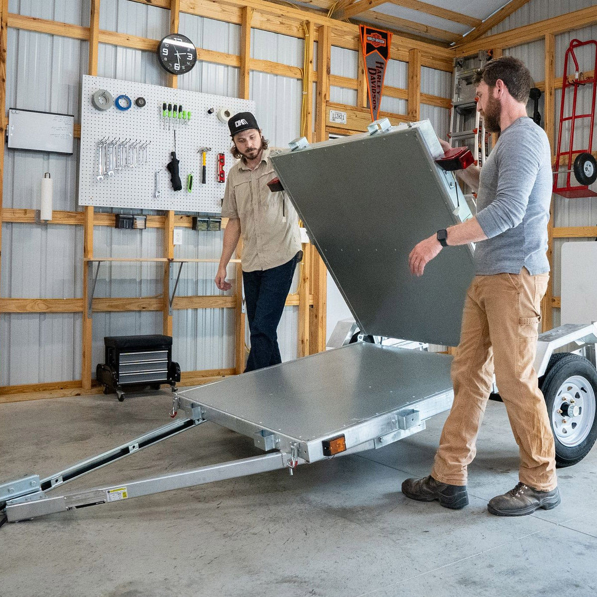 DK2 Galvanized Multi Purpose Folding Trailer, 4 ft. x 8 ft.