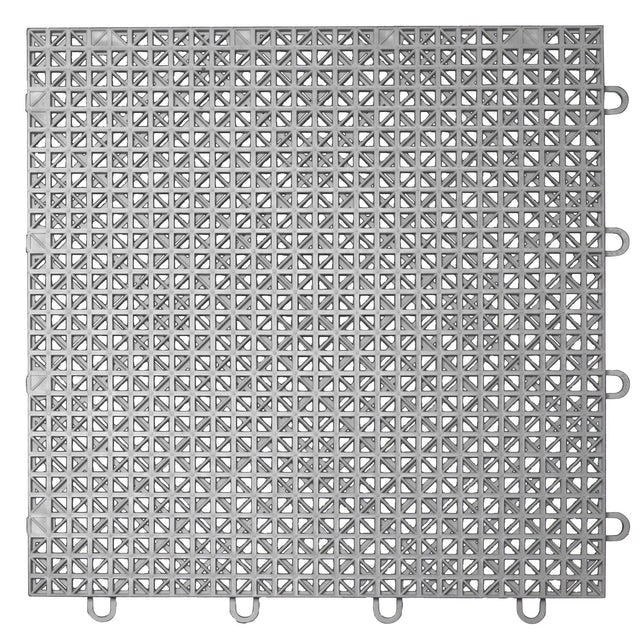 MotoFloor Self Draining Garage Floor Modular Tiles - Grey U6