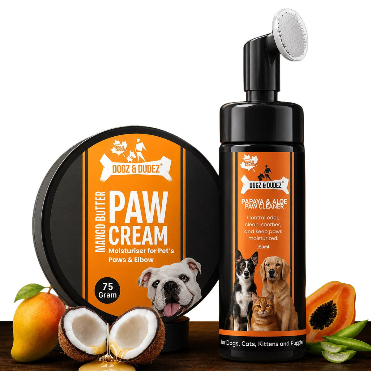 Dogz and Dudez Paw Care Cleaner Duo Bundle
