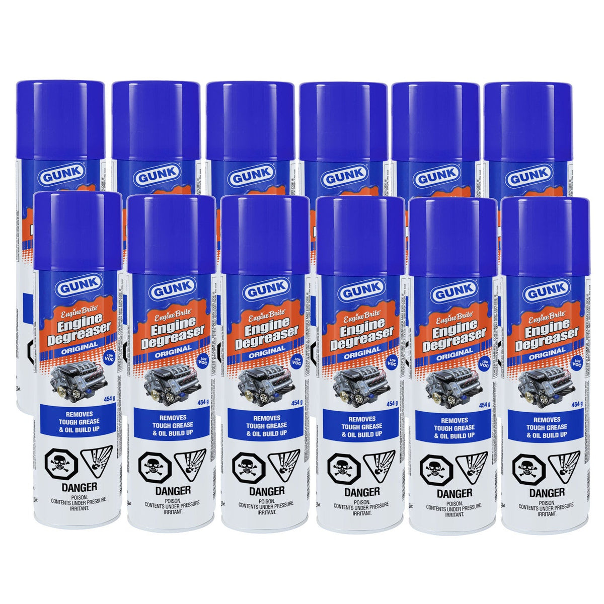Gunk Engine Brite Original Engine Degreaser, 12-pack