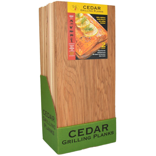 TrueFire Cedar Grilling Planks 7.25in x 16in. 24-pack E9