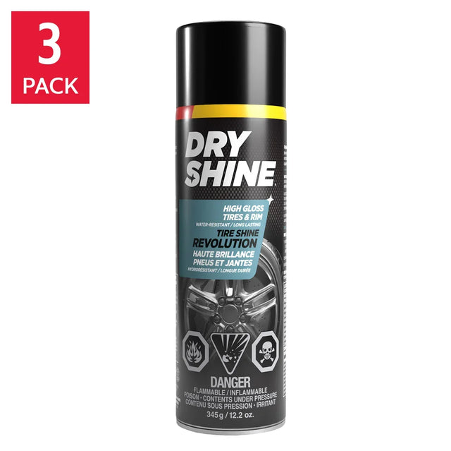 Dry Shine Revolution for Tires and Rims, 3-pack O0