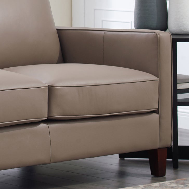 Prospera Home West Park Top-grain Leather Loveseat