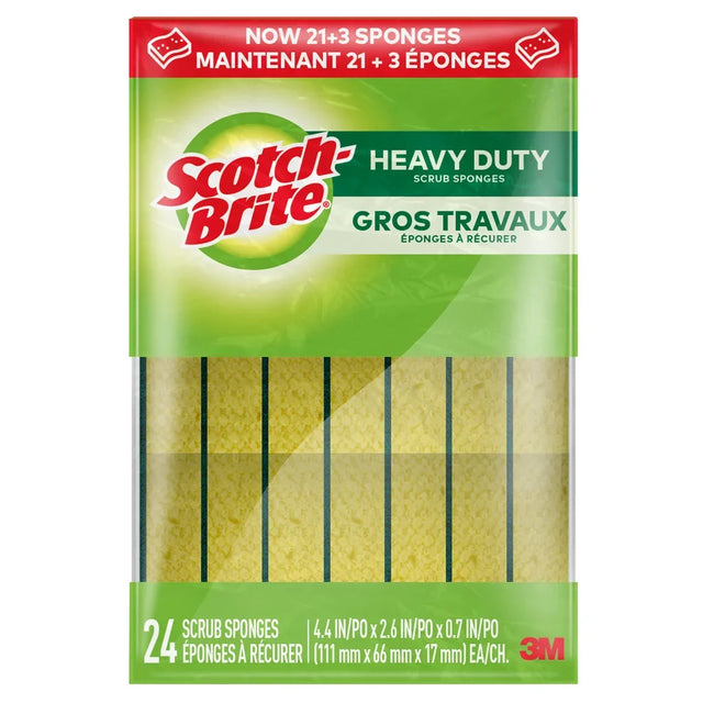 Scotch-Brite Heavy Duty Scrub Sponge, 24-pack B4