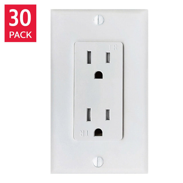 Xtricity - Decorative Duplex Receptacle TR 15 Amp, 30-pack B1
