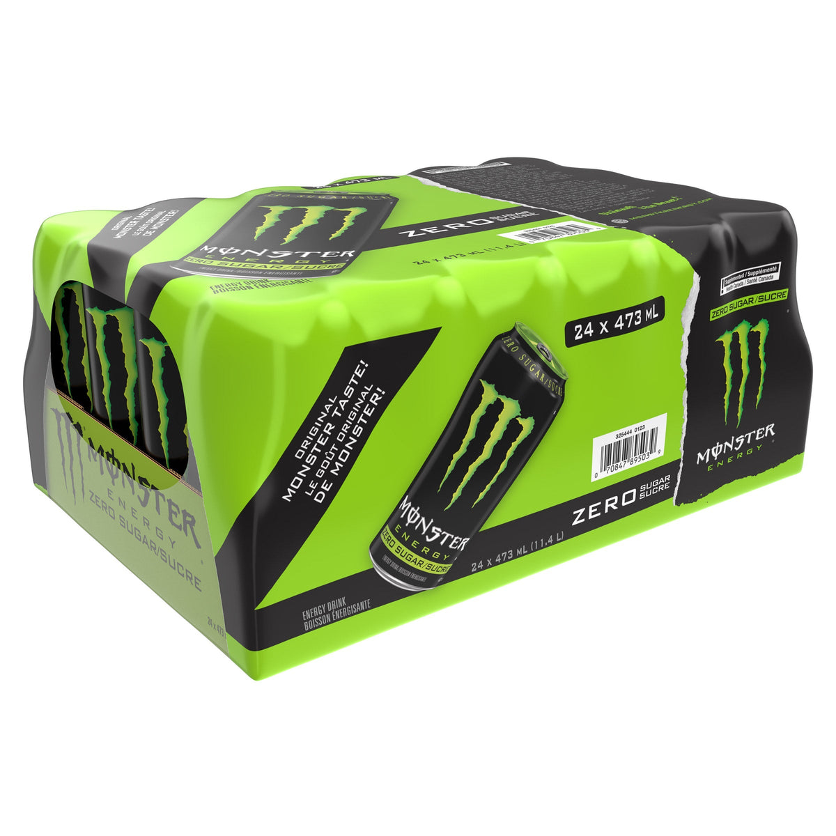 Monster Energy Zero Sugar, 24 × 473 mL