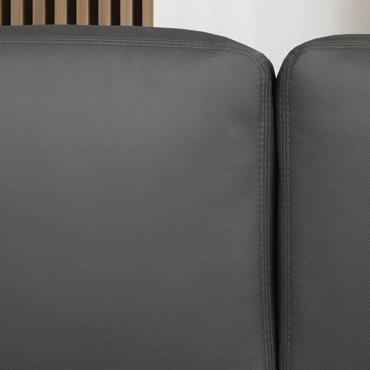 Galleria 2-piece Top Grain Leather Right-hand Facing Extended Sectional