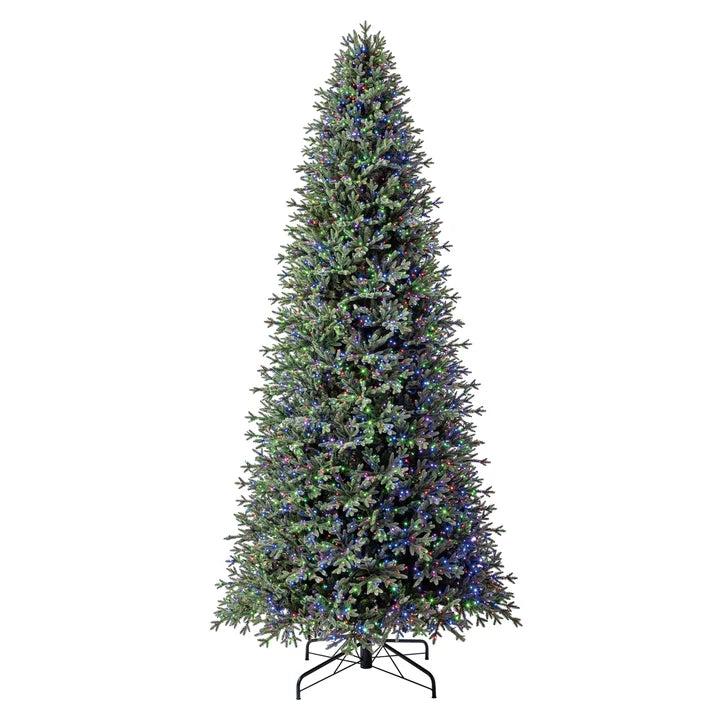 3.6m (12 ft) Pre-Lit Aspen Artificial Christmas Tree, 4,430 Color-Changing Radiant Micro Twinkle LED® Lights