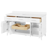 OVE Decors Jonah 60 in. Vanity with White Quartz Top
