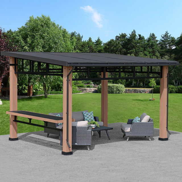 Rain Gutter Kit for the Yardistry 3.7 m x 4.3 m (12.1 ft x 14.1 ft) Contemporary Gazebo by Yardistry P5