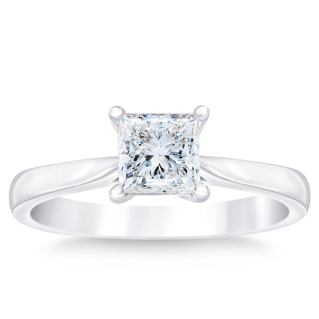 Princess Cut Diamond Solitaire Ring (1.00 ct) M8
