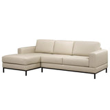 Galleria 2-piece Top Grain Leather Left-hand Facing Sectional