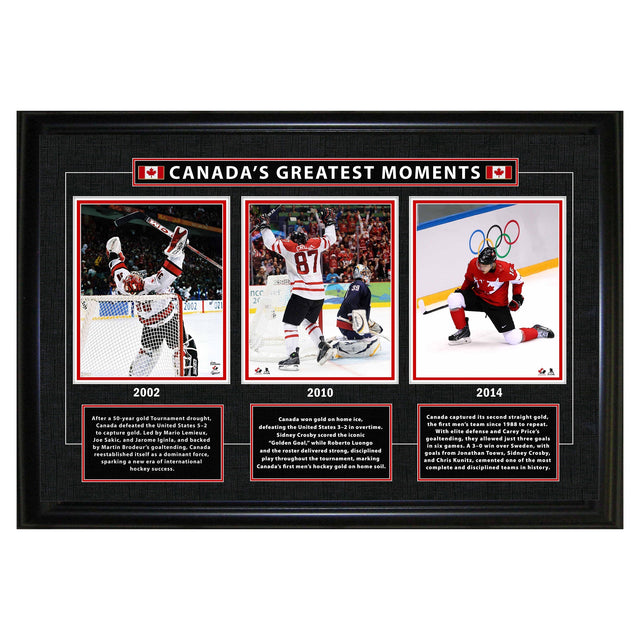 Frameworth Canada's Greatest Moment Framed 26x18 2002/2010/2014 Olympics Edition Q0