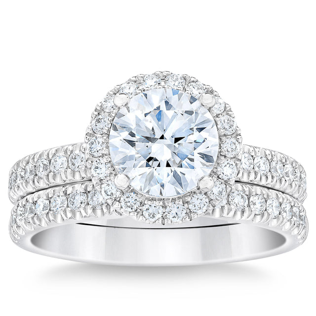 2.41 ctw Round Brilliant Cut, VS1 Clarity, H Colour, Diamond Wedding Set F3