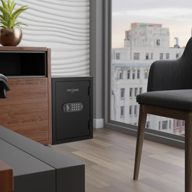 Sanctuary Onyx Series Safe With Electronic Lock and Fire Protection