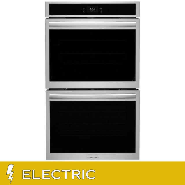 Frigidaire Gallery 30 in. 10.6 cu ft. Stainless Steel Electric Double Wall Oven with Stone-Baked Pizza Mode T5
