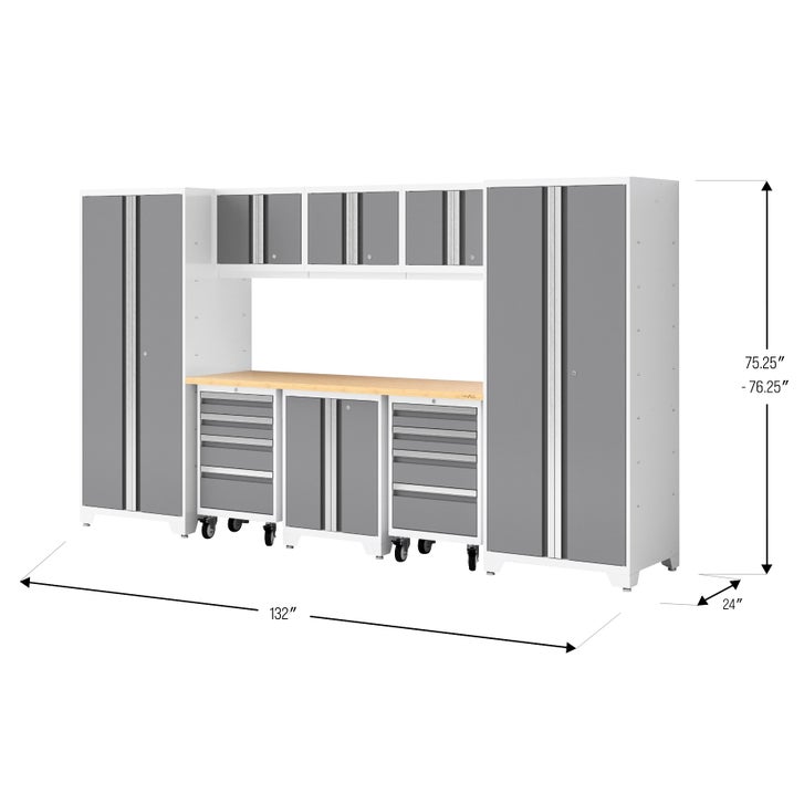NewAge Products Bold XL Series 9-Piece Garage Cabinetry Set