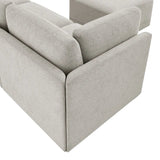 Thomasville Fallon 6-piece Modular Fabric Sectional with Ottoman