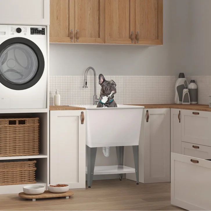 Transform 24 in. Freestanding Utility Sink with Faucet