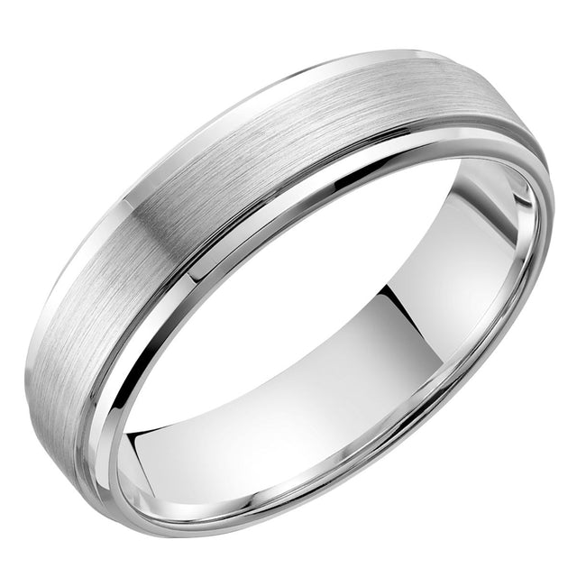 White Gold Men's Wedding Band K6
