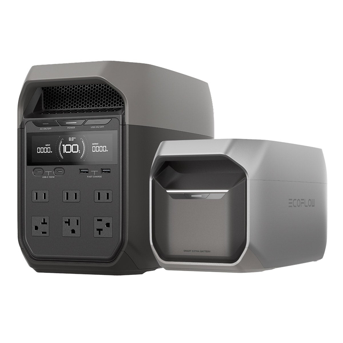 EcoFlow DELTA 3 Portable Power Station with Extra Smart Battery