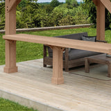 Yardistry 3.6 m (12 ft.) Cedar Pavilion Bar Counter