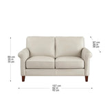 Prospera Home Larsen Top-grain Leather Sofa and Loveseat