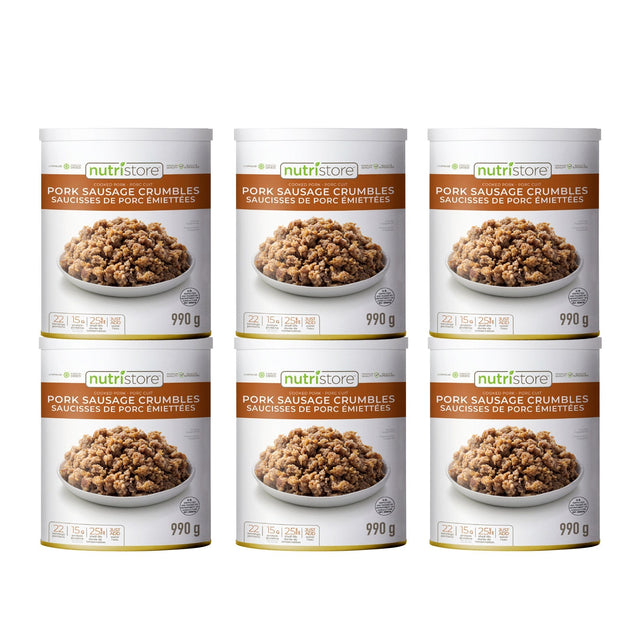 Nutristore Freeze Dried Sausage Crumbles, 6 x 990 g F7
