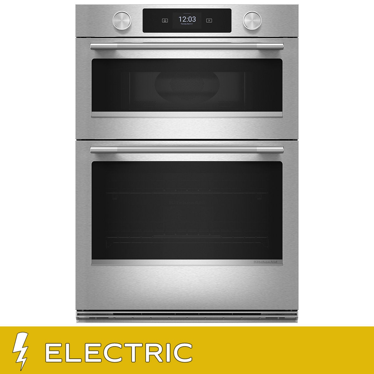 KitchenAid 30 in. Electric Microwave and 5.0 cu ft. Wall Oven with Even-Heat True Convection