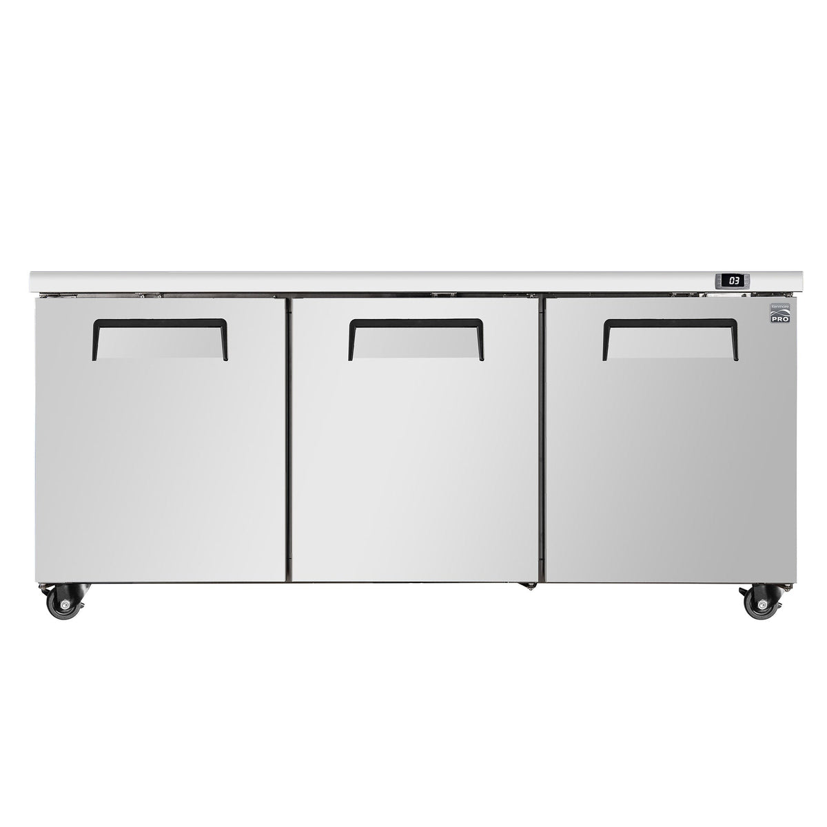 Kenmore PRO 72.5 in 19.4 cu ft. Stainless Steel Convertible 3 Door Freezer or Refrigerator