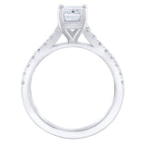 2.39 ctw Emerald Cut and Round Brilliant, Clarity VS1, Colour F, Diamond Wedding Set