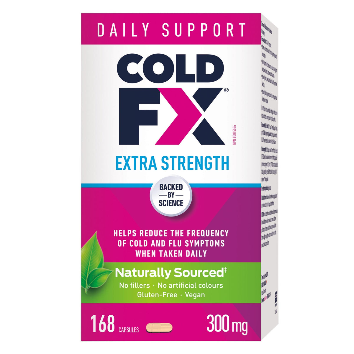 COLD-FX Cold & Flu Care Extra Strength 300 mg, 168 Capsules