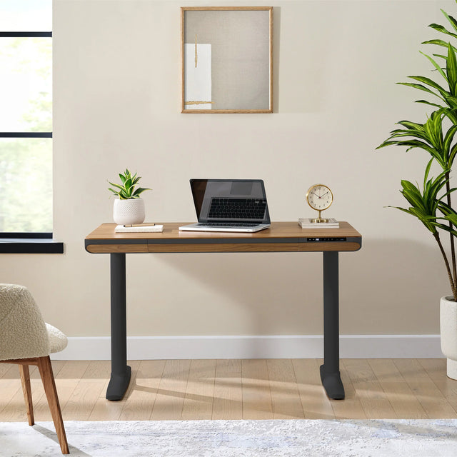 Nico Case 117 cm (46.1 in.) Height Adjustable Lift Desk, Black Frame J8