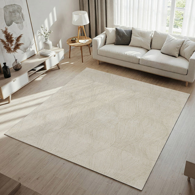 Gertmenian Foxwood Collection Conner Cream Indoor Area Rug R1