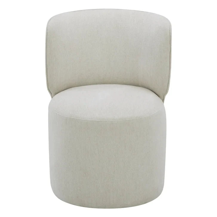 Aiden & Ivy Armless Dining Chair with Casters