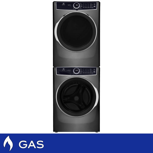 Electrolux 6 Series Laundry Bundle 5.2 cu ft. Front Load Washer and 8.0 cu ft. Gas Dryer with Stacking Kit J6