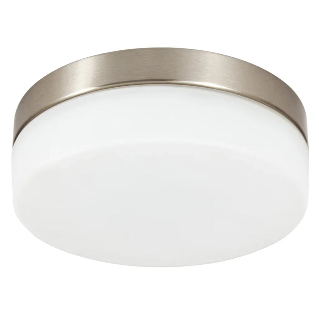 Luminus 11-in Brushed Nickel LED Flush Mount Ceiling Light P9