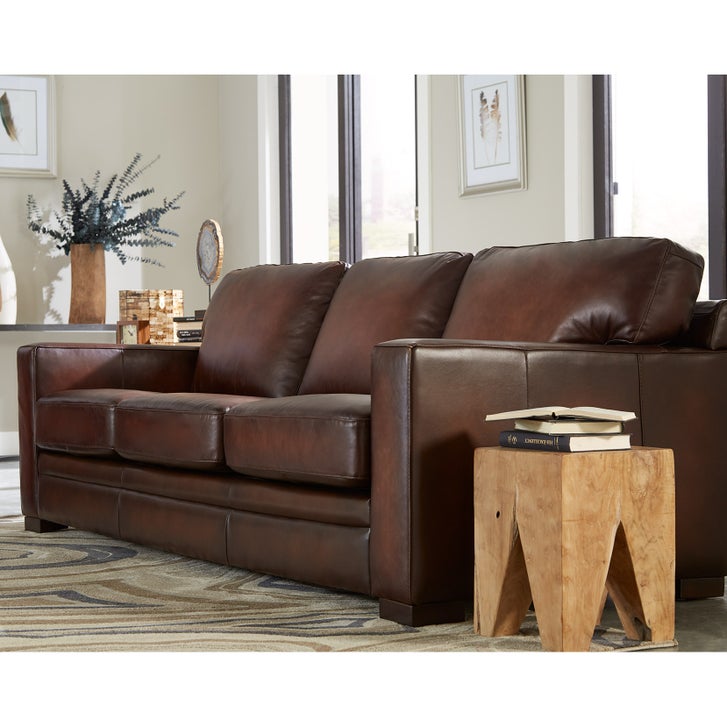 Prospera Home Luca Top-grain Leather Sofa