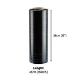 Sigma High Performance Black Pallet Wrap Shipping Stretch Film, 4-pack