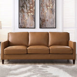 Prospera Home West Park Top-grain Leather Sofa and 2 Chairs