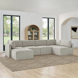 Thomasville Fallon 6-piece Modular Fabric Sectional with Ottoman